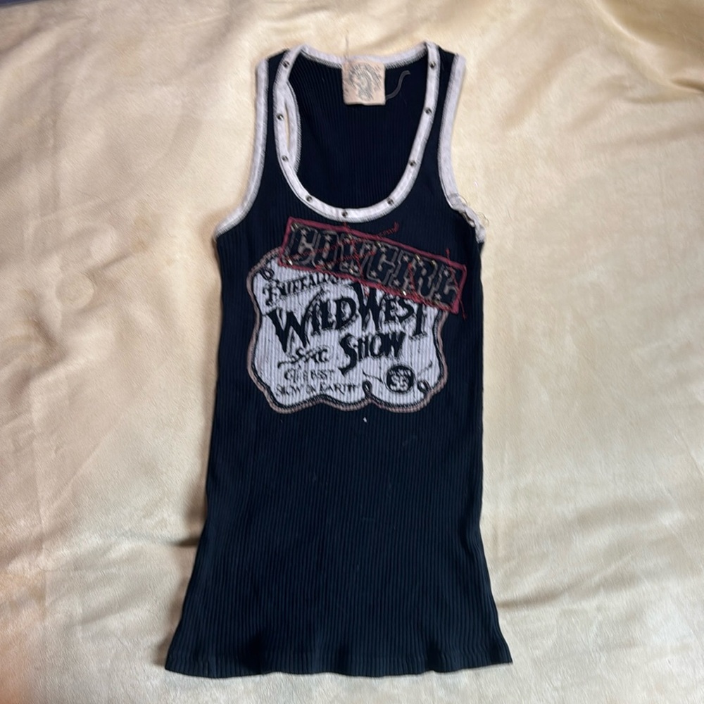 Black tank top